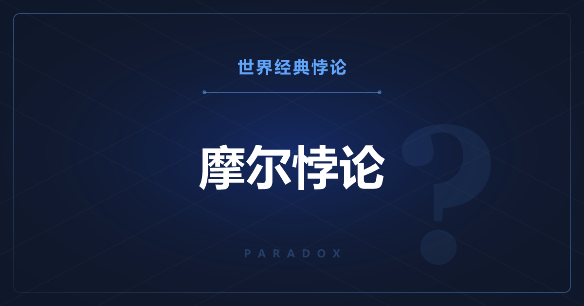 摩尔悖论——可能为真却说不出口的句子